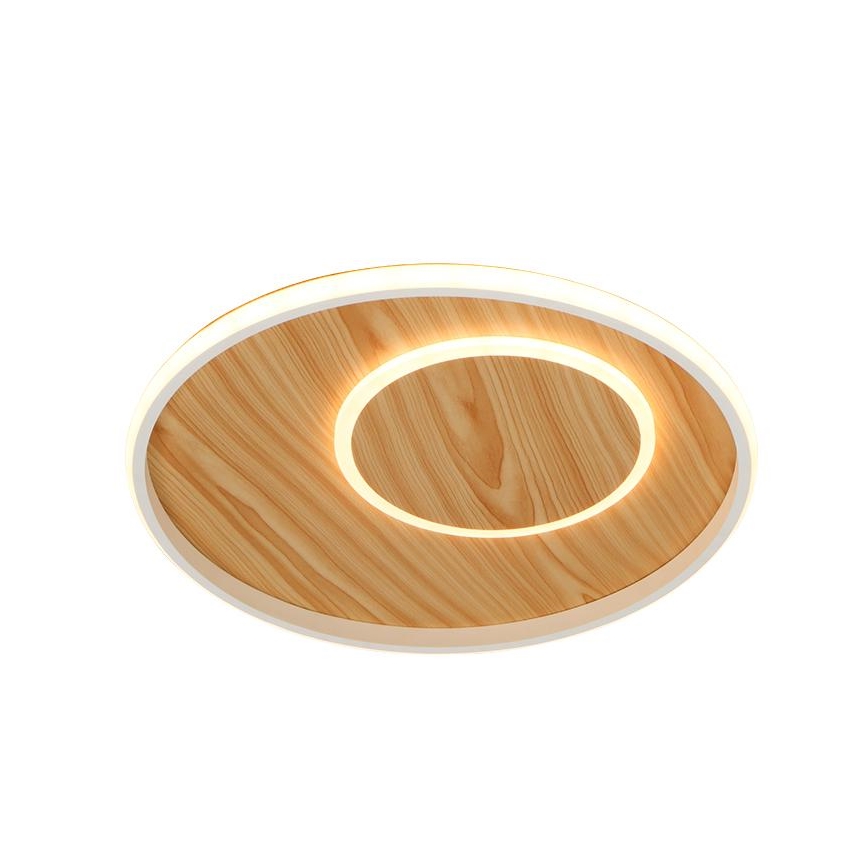 LED Prigušiva stropna svjetiljka LED/65W/230V 3000-6500K smeđa +daljinski upravljač