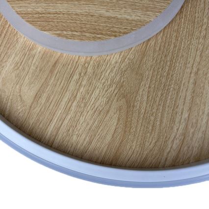 LED Prigušiva stropna svjetiljka LED/65W/230V 3000-6500K smeđa +daljinski upravljač