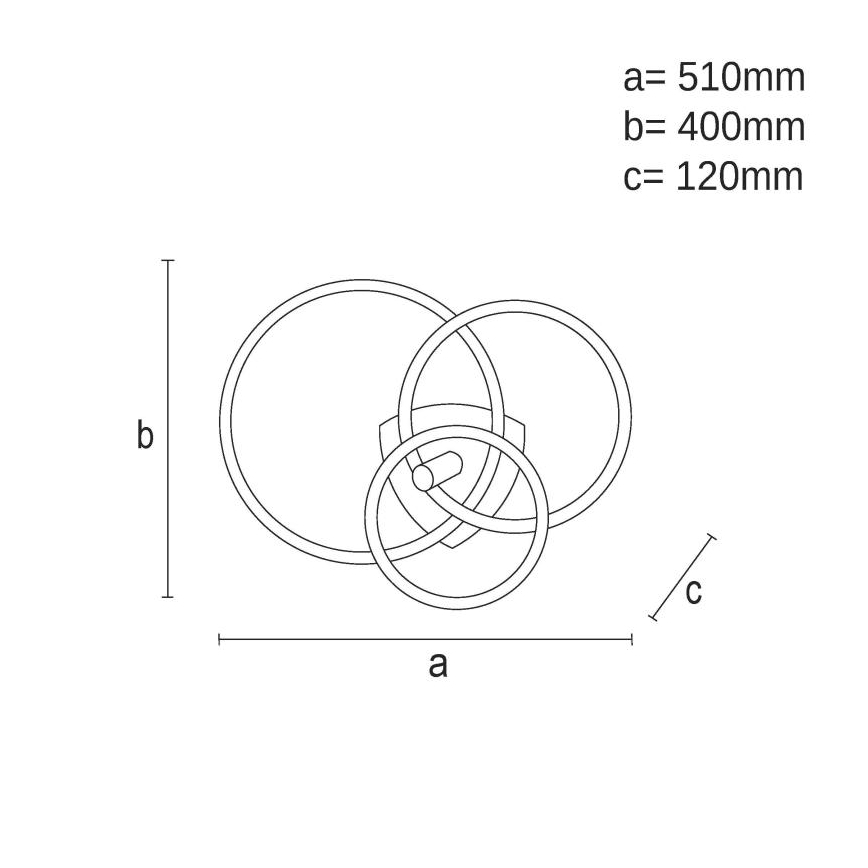 LED Prigušiva stropna svjetiljka LED/70W/230V 3000-6500K bijela/crna + daljinski upravljač