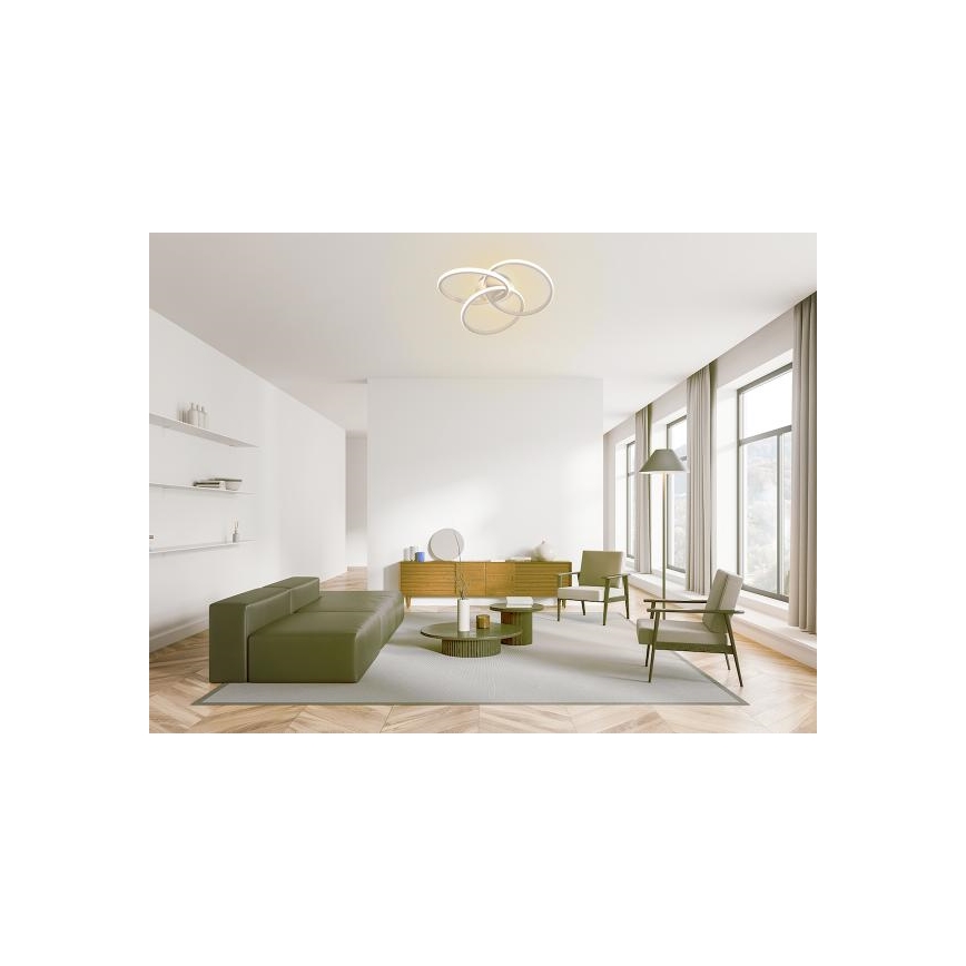 LED Prigušiva stropna svjetiljka LED/70W/230V 3000-6500K bijela + daljinski upravljač