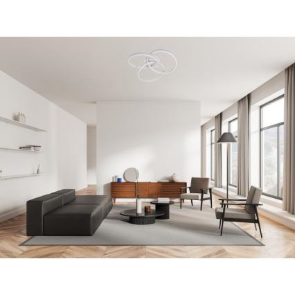 LED Prigušiva stropna svjetiljka LED/70W/230V 3000-6500K bijela + daljinski upravljač