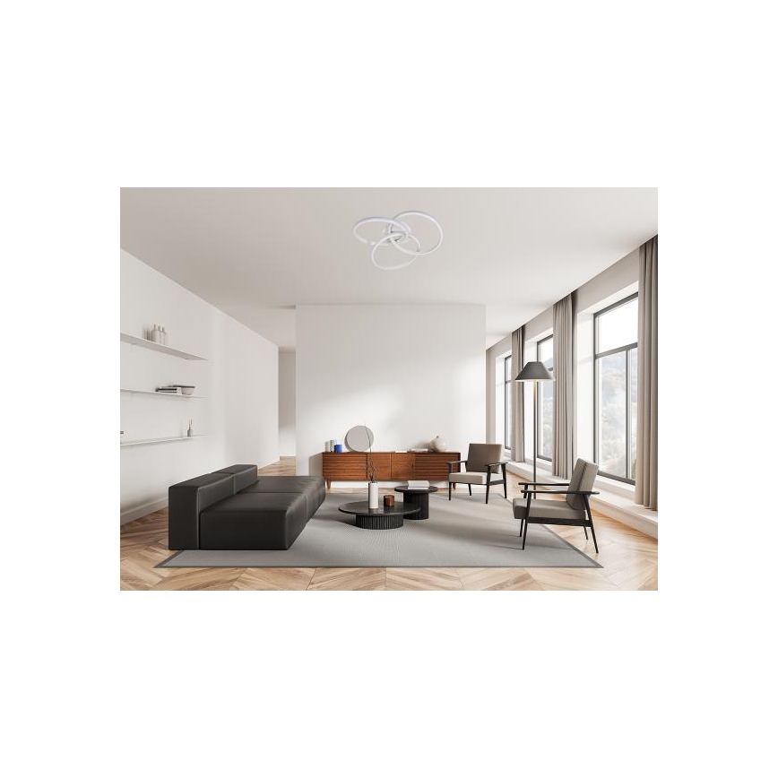 LED Prigušiva stropna svjetiljka LED/70W/230V 3000-6500K bijela + daljinski upravljač