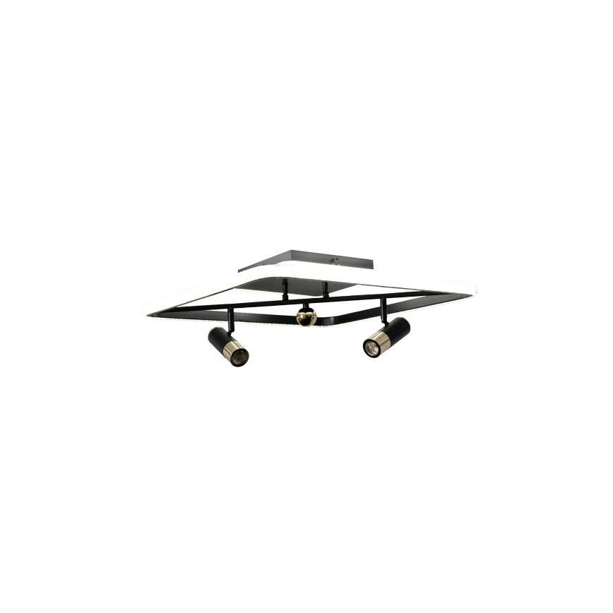 LED Prigušiva stropna svjetiljka LED/70W/230V 3000-6500K crna + daljinski upravljač