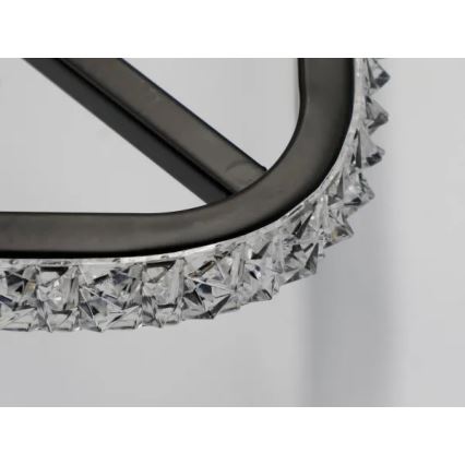 LED Prigušiva stropna svjetiljka LED/70W/230V 3000-6500K crna + daljinski upravljač
