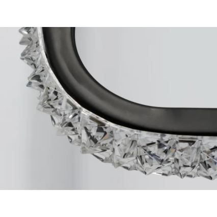 LED Prigušiva stropna svjetiljka LED/70W/230V 3000-6500K crna + daljinski upravljač