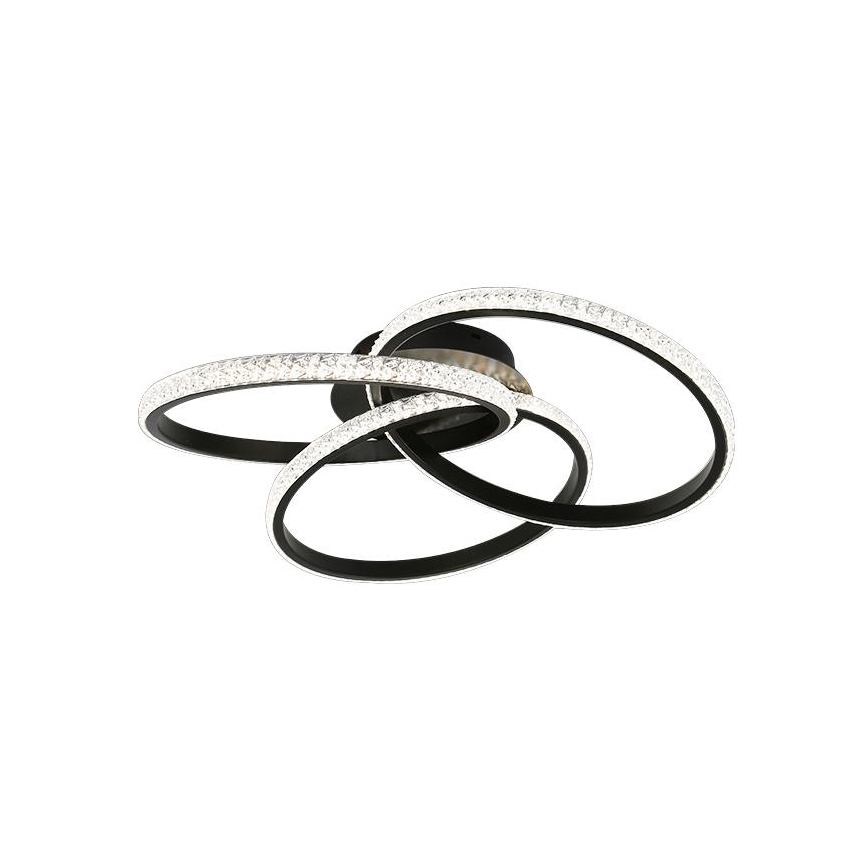 LED Prigušiva stropna svjetiljka LED/70W/230V 3000-6500K crna + daljinski upravljač
