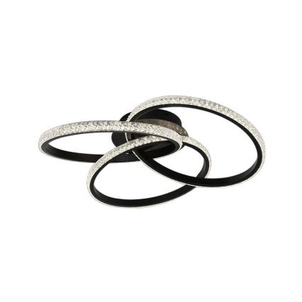 LED Prigušiva stropna svjetiljka LED/70W/230V 3000-6500K crna + daljinski upravljač