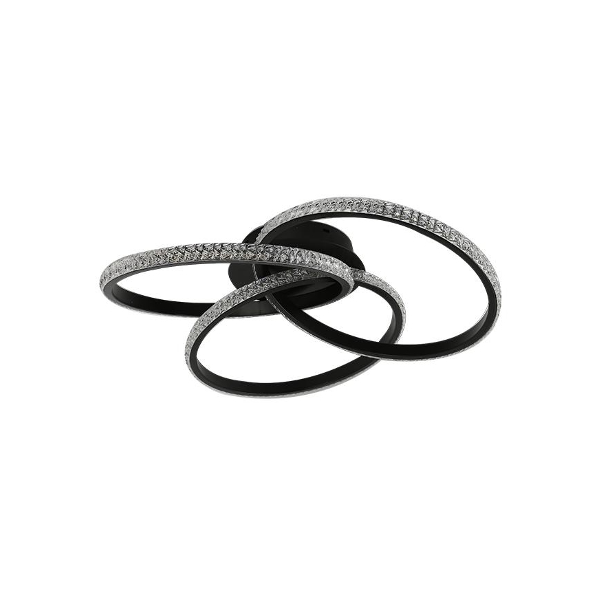 LED Prigušiva stropna svjetiljka LED/70W/230V 3000-6500K crna + daljinski upravljač