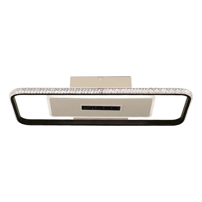 LED Prigušiva stropna svjetiljka LED/75W/230V 3000-6500K bijela/crna + daljinski upravljač