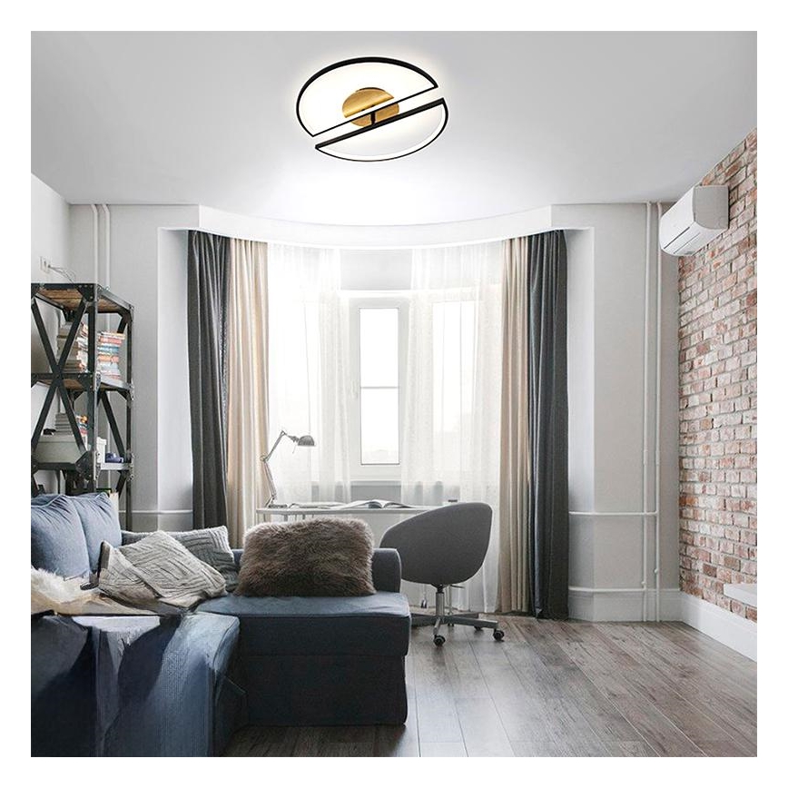 LED Prigušiva stropna svjetiljka LED/75W/230V 3000-6500K bukva + daljinski upravljač