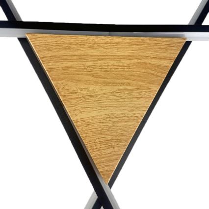 LED Prigušiva stropna svjetiljka LED/75W/230V 3000-6500K smeđa/crna + daljinski upravljač
