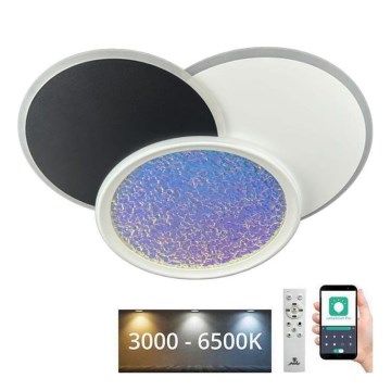 LED Prigušiva stropna svjetiljka LED/80W/230V 3000-6500K bijela + daljinski upravljač