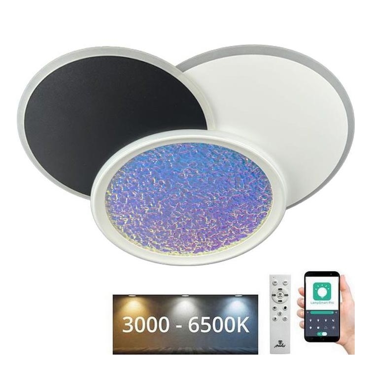 LED Prigušiva stropna svjetiljka LED/80W/230V 3000-6500K bijela + daljinski upravljač