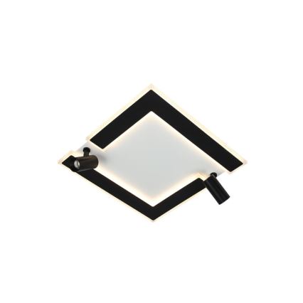 LED Prigušiva stropna svjetiljka LED/80W/230V 3000-6500K crna + daljinski upravljač