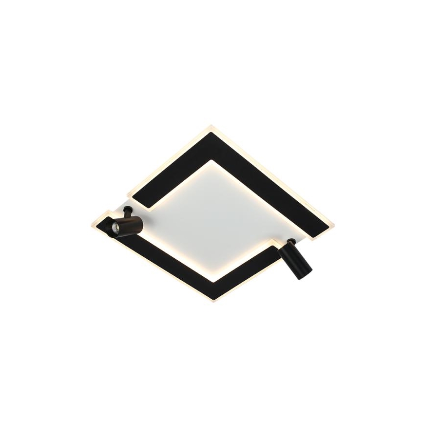 LED Prigušiva stropna svjetiljka LED/80W/230V 3000-6500K crna + daljinski upravljač