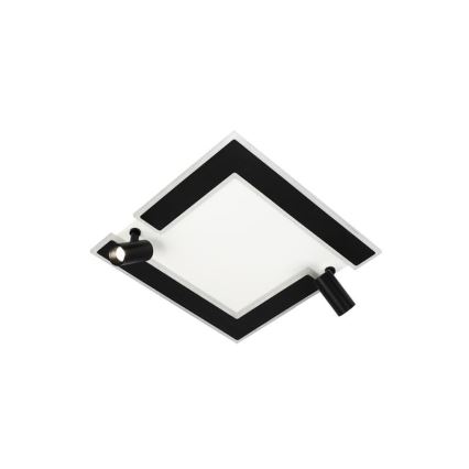 LED Prigušiva stropna svjetiljka LED/80W/230V 3000-6500K crna + daljinski upravljač