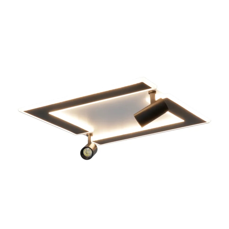LED Prigušiva stropna svjetiljka LED/80W/230V 3000-6500K crna + daljinski upravljač
