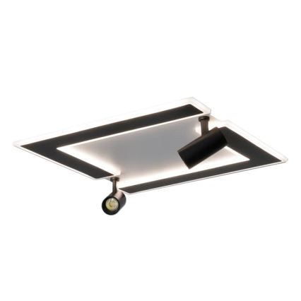 LED Prigušiva stropna svjetiljka LED/80W/230V 3000-6500K crna + daljinski upravljač