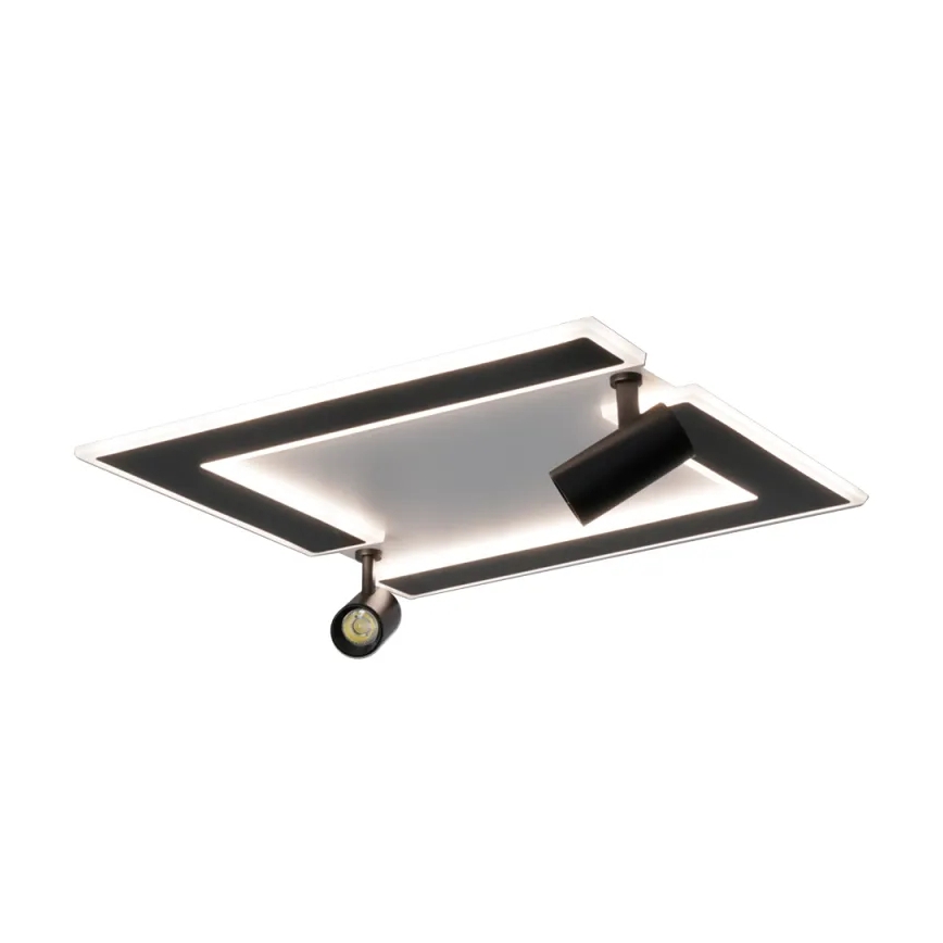 LED Prigušiva stropna svjetiljka LED/80W/230V 3000-6500K crna + daljinski upravljač