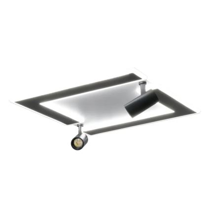 LED Prigušiva stropna svjetiljka LED/80W/230V 3000-6500K crna + daljinski upravljač