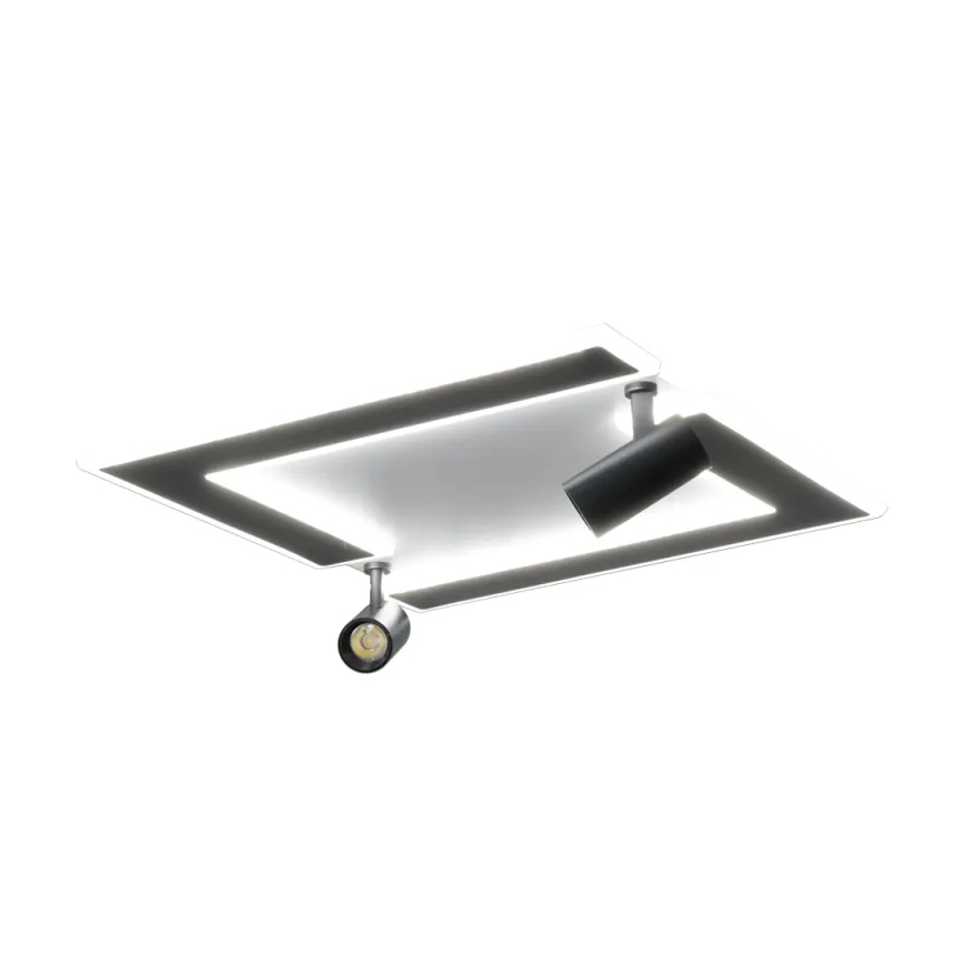 LED Prigušiva stropna svjetiljka LED/80W/230V 3000-6500K crna + daljinski upravljač