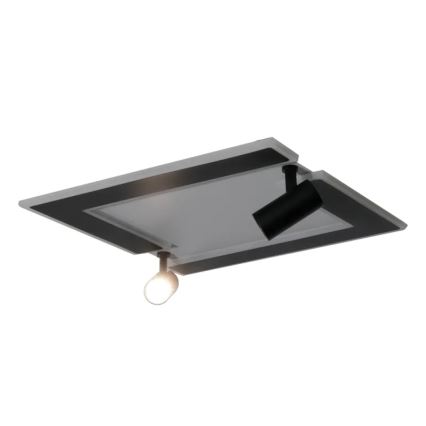 LED Prigušiva stropna svjetiljka LED/80W/230V 3000-6500K crna + daljinski upravljač