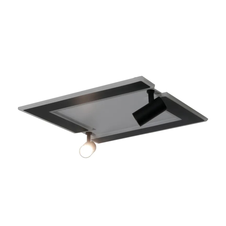 LED Prigušiva stropna svjetiljka LED/80W/230V 3000-6500K crna + daljinski upravljač