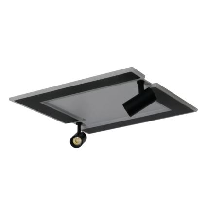 LED Prigušiva stropna svjetiljka LED/80W/230V 3000-6500K crna + daljinski upravljač