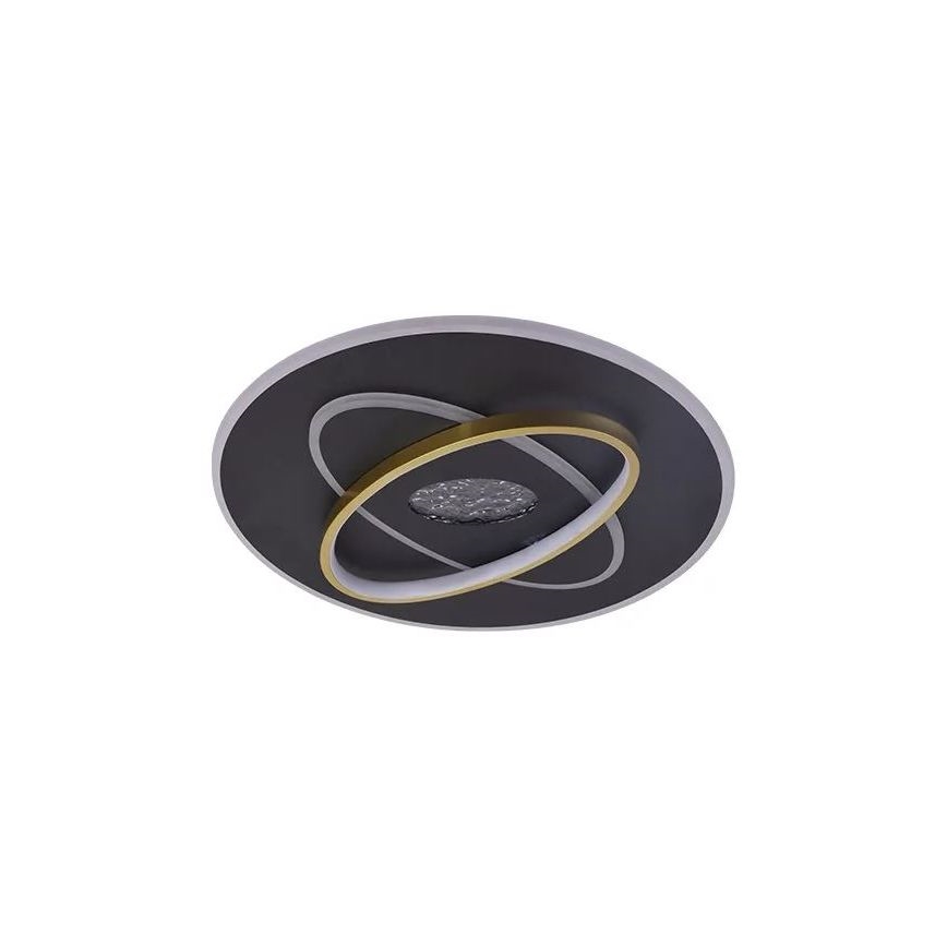 LED Prigušiva stropna svjetiljka LED/80W/230V 3000-6500K crna + daljinski upravljač