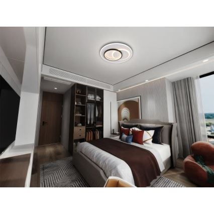 LED Prigušiva stropna svjetiljka LED/85W/230V 3000-6500K + daljinski upravljač