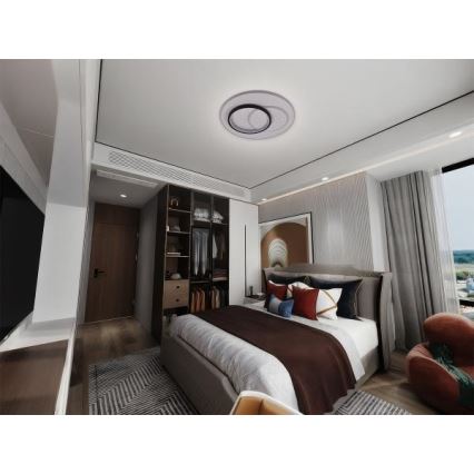 LED Prigušiva stropna svjetiljka LED/85W/230V 3000-6500K + daljinski upravljač