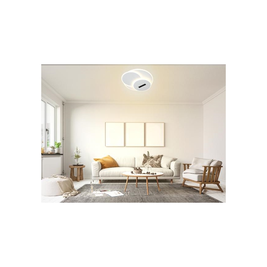 LED Prigušiva stropna svjetiljka LED/90W/230V 3000-6500K bijela + daljinski upravljač