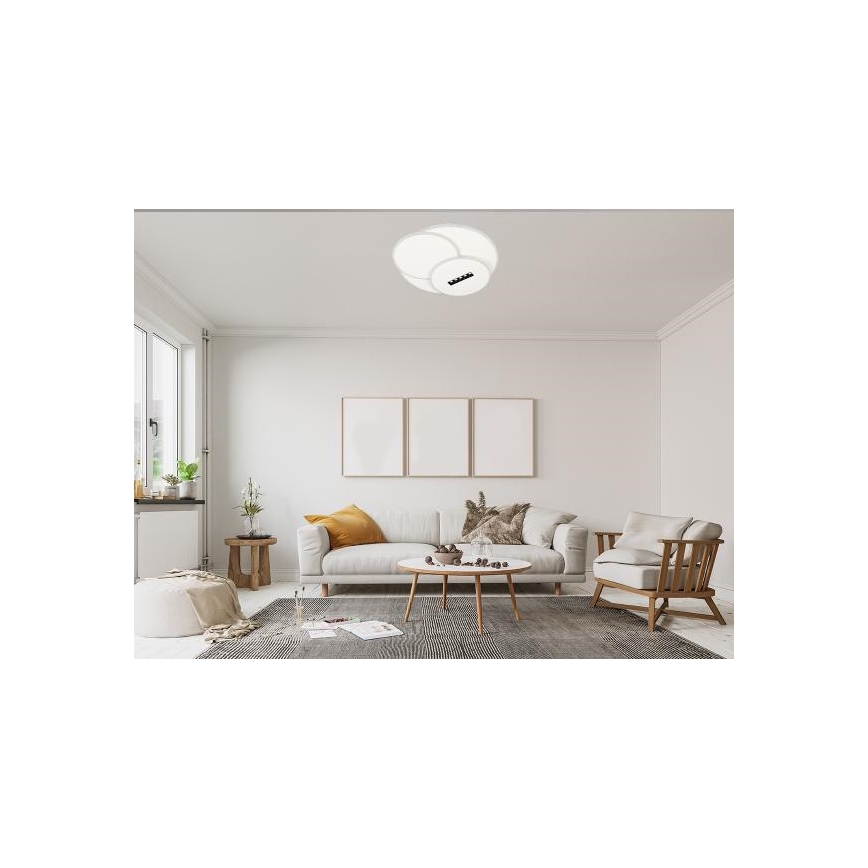 LED Prigušiva stropna svjetiljka LED/90W/230V 3000-6500K bijela + daljinski upravljač