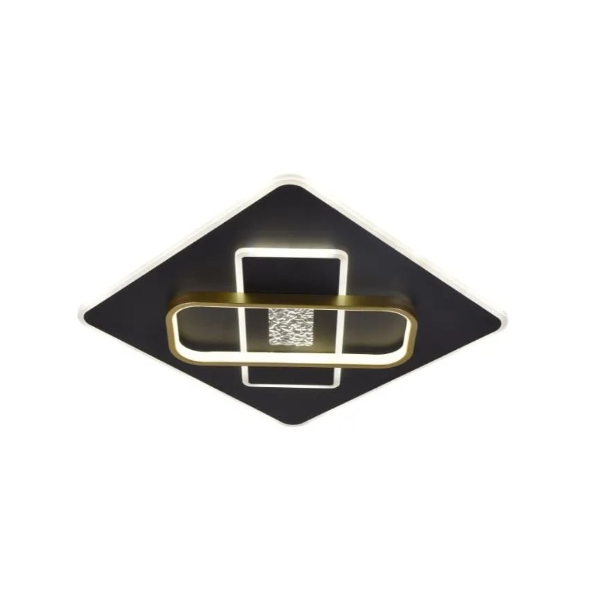 LED Prigušiva stropna svjetiljka LED/90W/230V 3000-6500K crna + daljinski upravljač