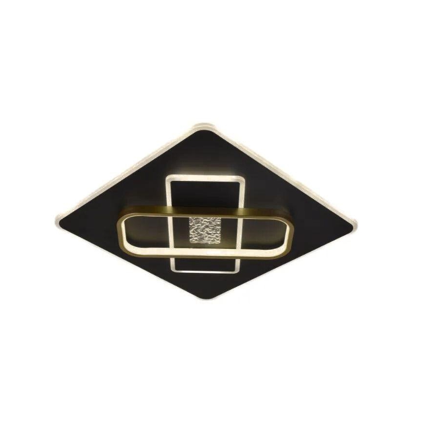 LED Prigušiva stropna svjetiljka LED/90W/230V 3000-6500K crna + daljinski upravljač