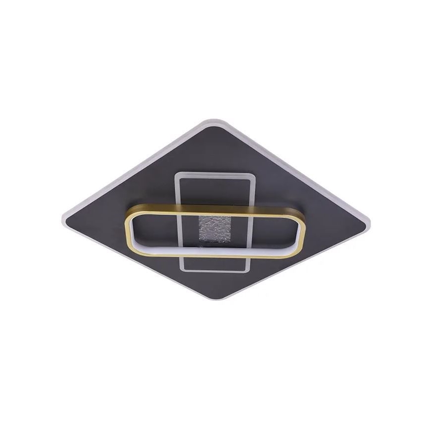 LED Prigušiva stropna svjetiljka LED/90W/230V 3000-6500K crna + daljinski upravljač