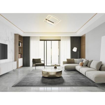LED Prigušiva stropna svjetiljka LED/95W/230V 3000-6500K bijela + daljinski upravljač