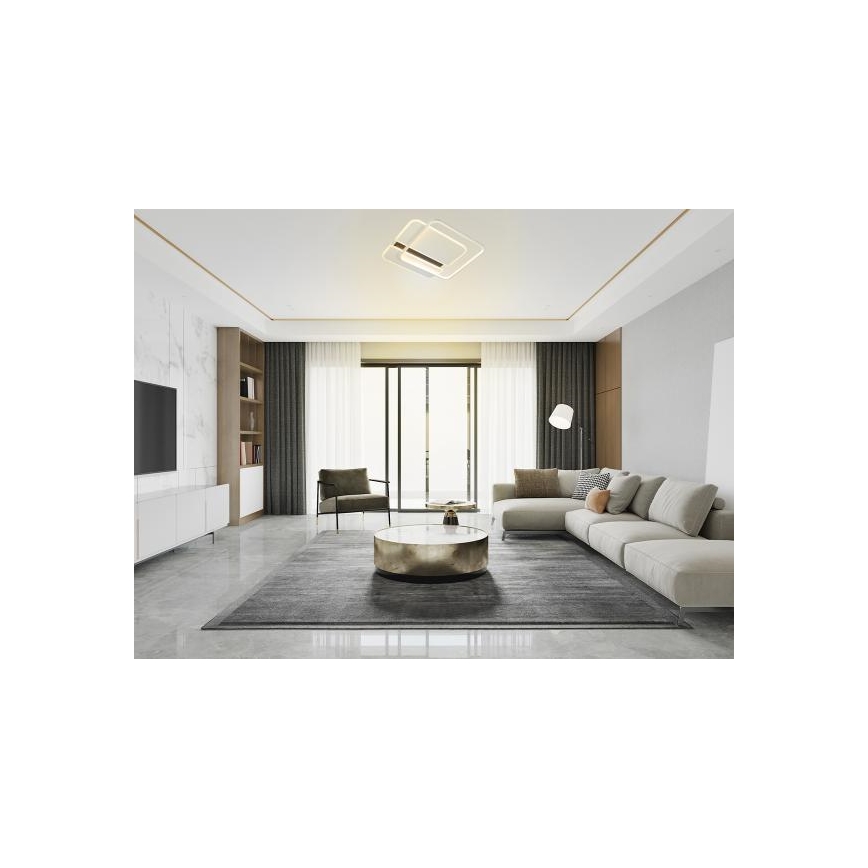 LED Prigušiva stropna svjetiljka LED/95W/230V 3000-6500K bijela + daljinski upravljač
