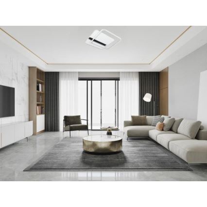 LED Prigušiva stropna svjetiljka LED/95W/230V 3000-6500K bijela + daljinski upravljač