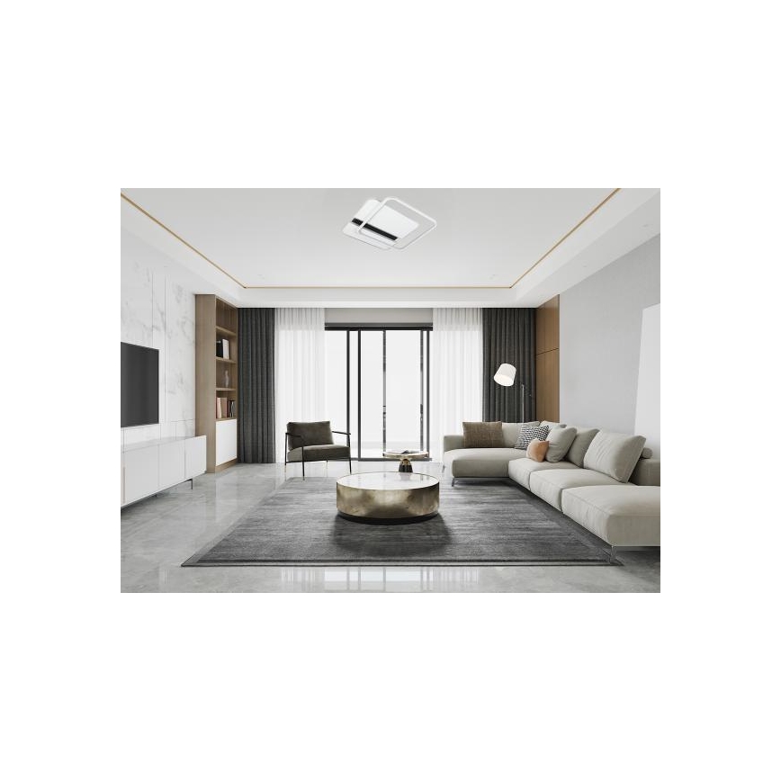 LED Prigušiva stropna svjetiljka LED/95W/230V 3000-6500K bijela + daljinski upravljač