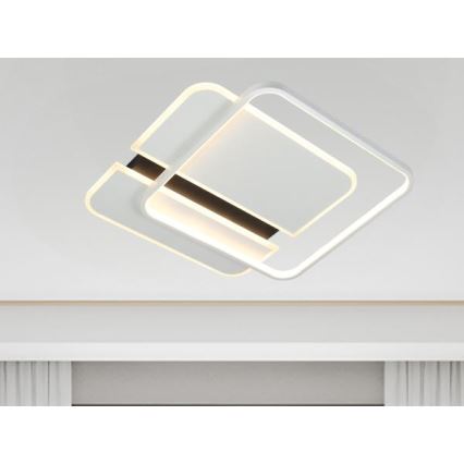 LED Prigušiva stropna svjetiljka LED/95W/230V 3000-6500K bijela + daljinski upravljač