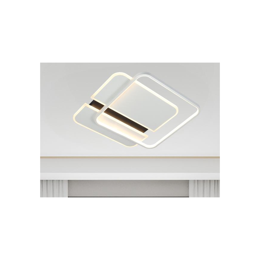 LED Prigušiva stropna svjetiljka LED/95W/230V 3000-6500K bijela + daljinski upravljač