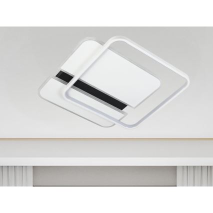 LED Prigušiva stropna svjetiljka LED/95W/230V 3000-6500K bijela + daljinski upravljač
