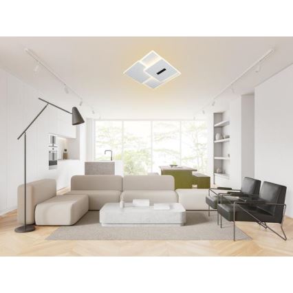 LED Prigušiva stropna svjetiljka LED/95W/230V 3000-6500K bijela + daljinski upravljač