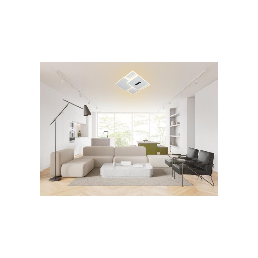 LED Prigušiva stropna svjetiljka LED/95W/230V 3000-6500K bijela + daljinski upravljač
