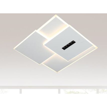 LED Prigušiva stropna svjetiljka LED/95W/230V 3000-6500K bijela + daljinski upravljač