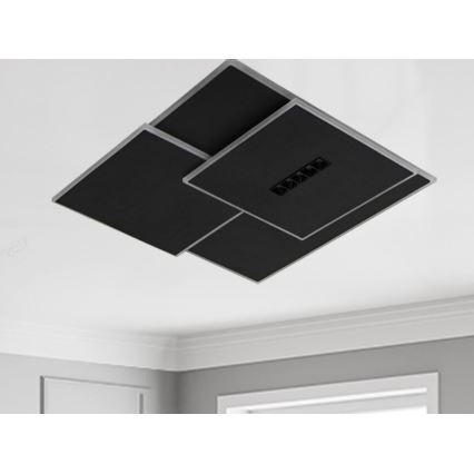 LED Prigušiva stropna svjetiljka LED/95W/230V 3000-6500K crna + daljinski upravljač