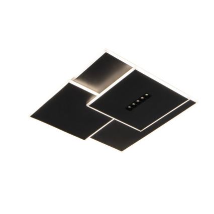LED Prigušiva stropna svjetiljka LED/95W/230V 3000-6500K crna + daljinski upravljač