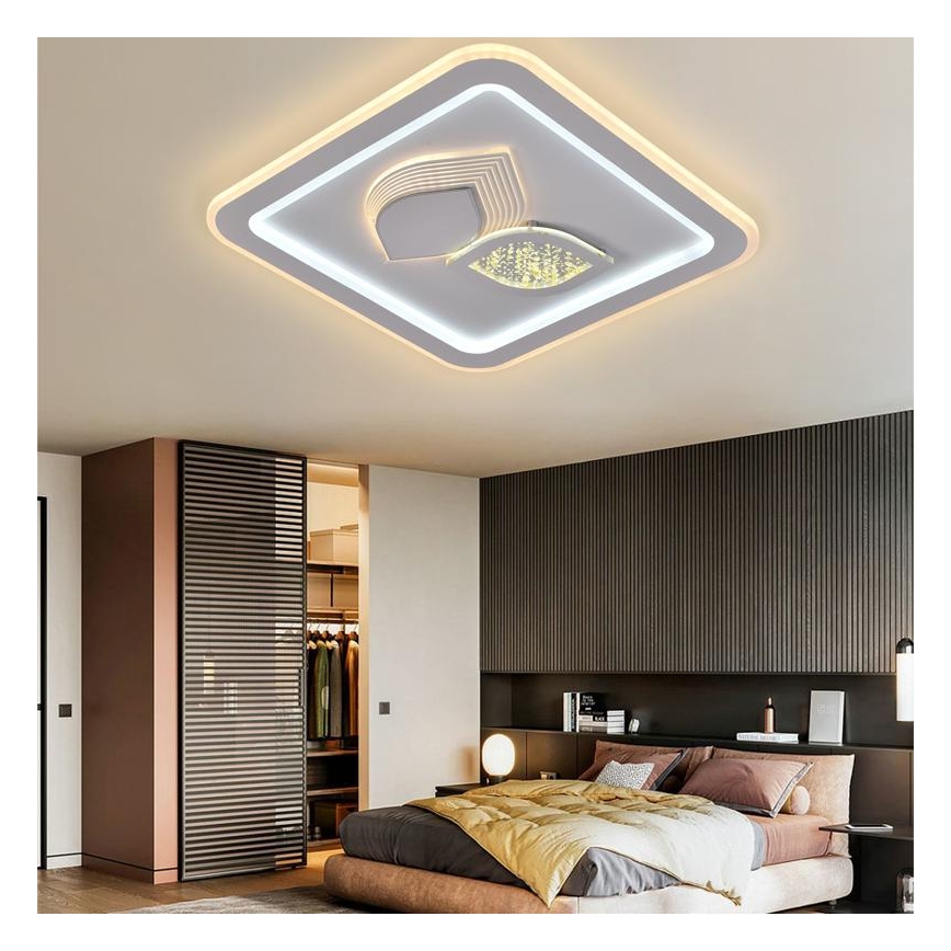 LED Prigušiva stropna svjetiljka LED/95W/230V 3000-6500K + daljinski upravljač