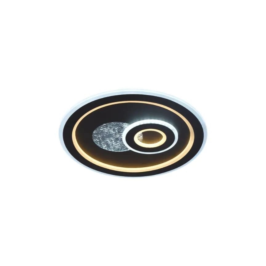 LED Prigušiva stropna svjetiljka LED/95W/230V 3000-6500K crna + daljinski upravljač